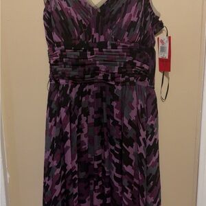 Signature by Sangria Purple Dress Sz 16